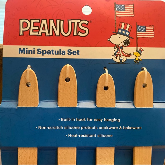 Patriotic Snoopy Mini Spatulas Set Of 4, Snoopy Large Spatula & Spoon Set Of 2 - Picture 12 of 15